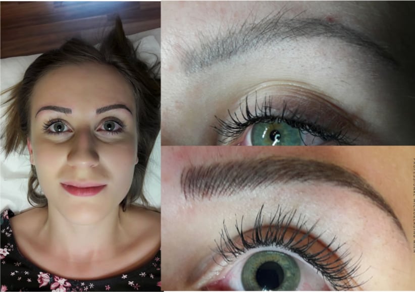 Permanent Make Up Augenbrauen entfernen mit Microblading in Wien